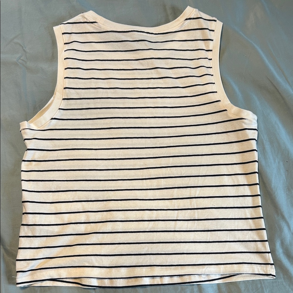 Old Navy Navy and White Striped Tank Top - Picture 3 of 3